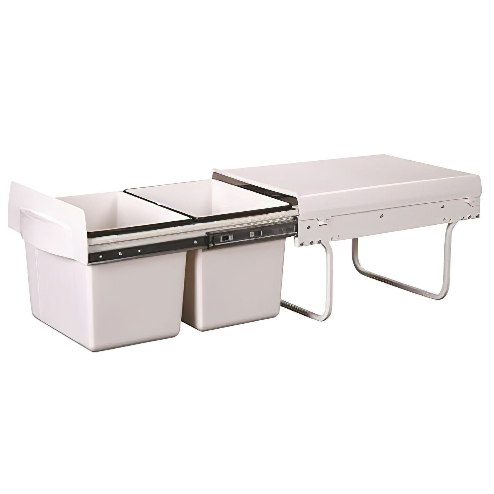 Krome Soft Close Twin Bin 30L [2x15L] gallery detail image