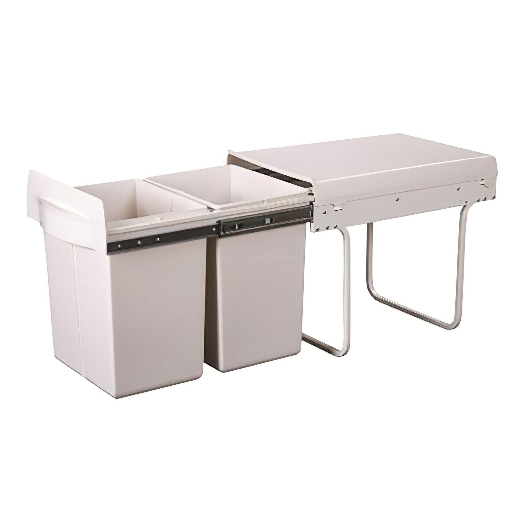 Krome Soft Close Twin Bin 40L [2x20L] gallery detail image