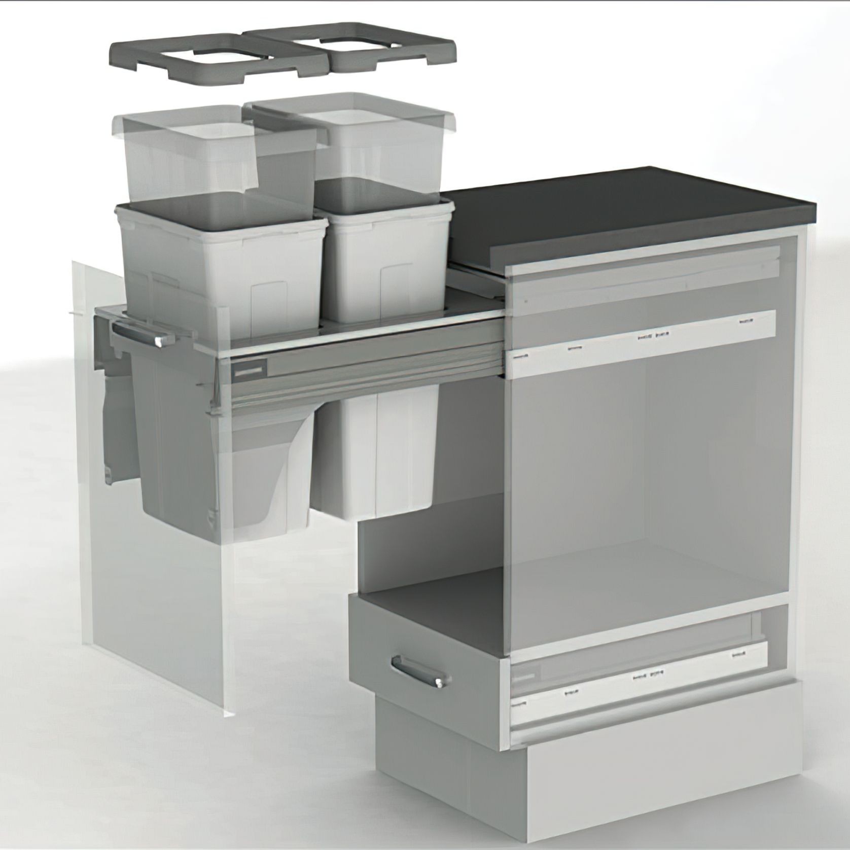 Krome Twin Bin 36L [2x18L] gallery detail image