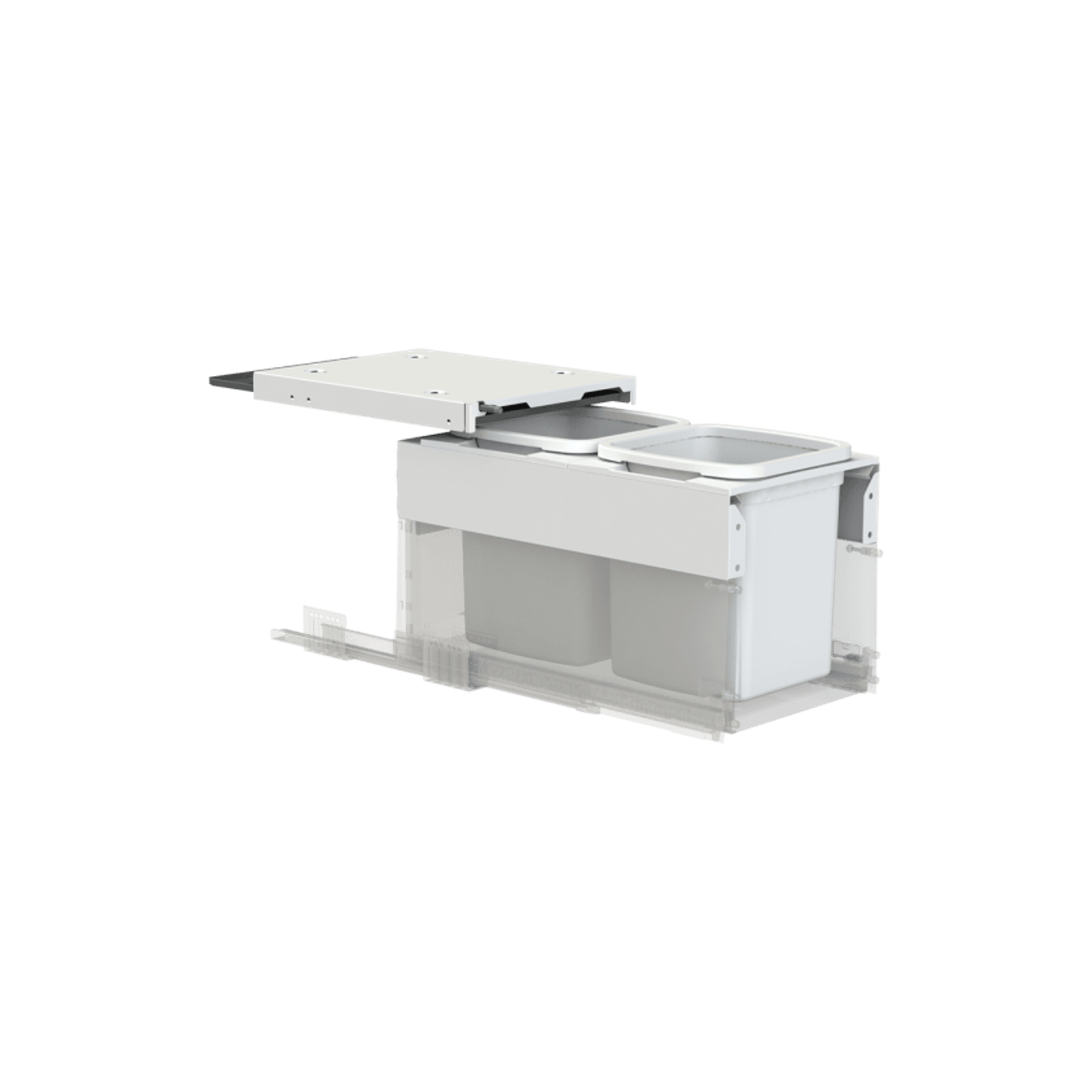 Concelo entro 2x13L for Blum MERIVOBOX 350mm Silk White gallery detail image