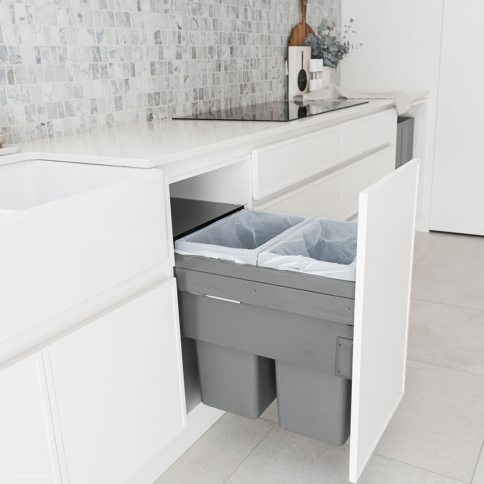 Double Waste Bin, Hailo Euro Cargo ST45 ArchiPro AU
