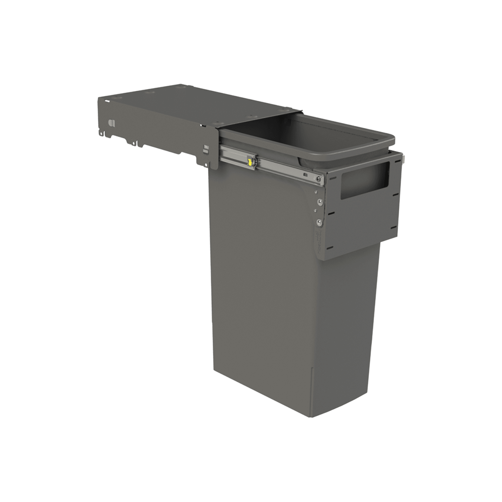 Hideaway Compact Bin 1 x 40L Bucket | Door Pull gallery detail image