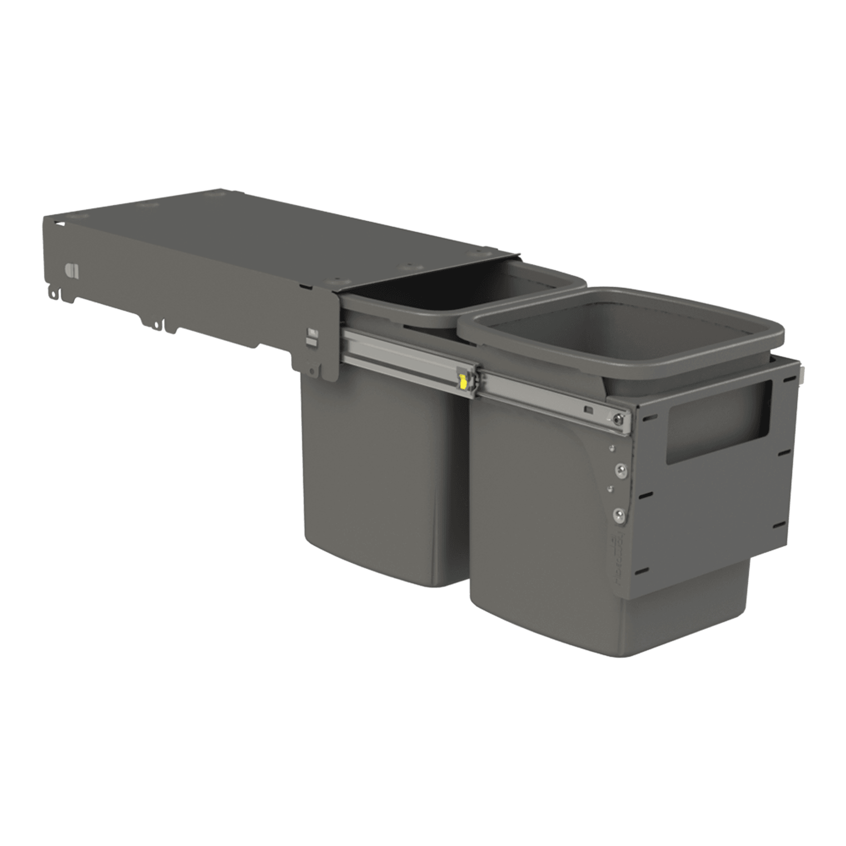 Hideaway Compact Bins 2 x 13L Buckets | Door Pull gallery detail image