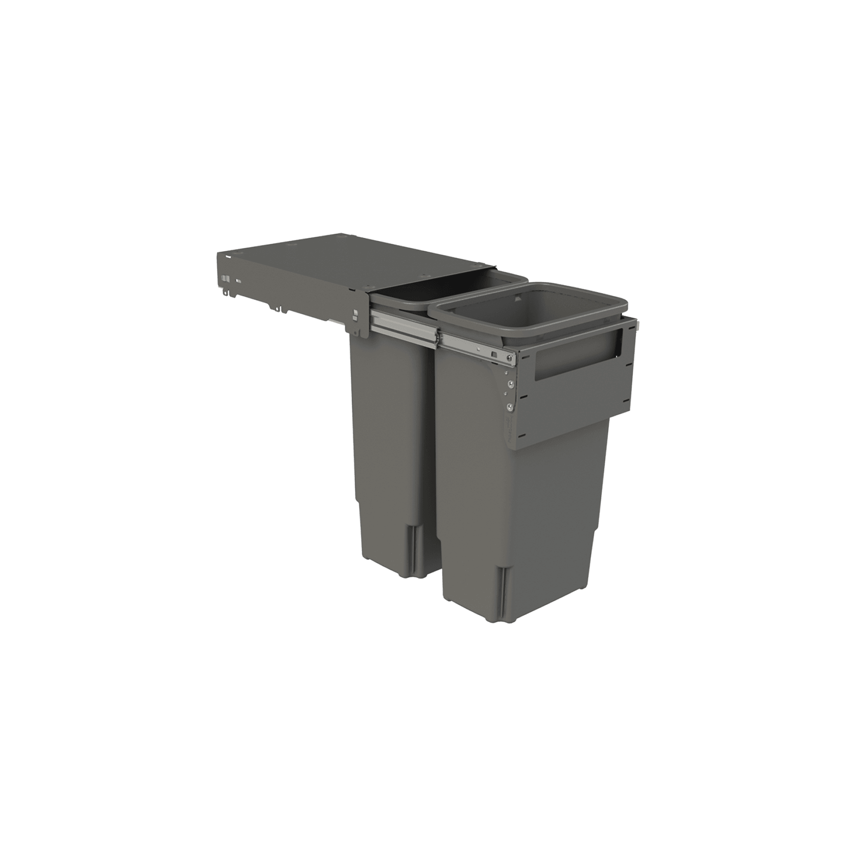 Hideaway Compact Bins 2 x 35L Buckets | Door Pull gallery detail image