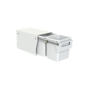 Compact Floor Mount 2 x 15L | Handle Pull | White gallery detail image