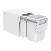 Compact Floor Mount 2 x 20L |  Door Pull | White gallery detail image