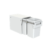 Compact Floor Mount 2 x 20L | Handle Pull | White gallery detail image