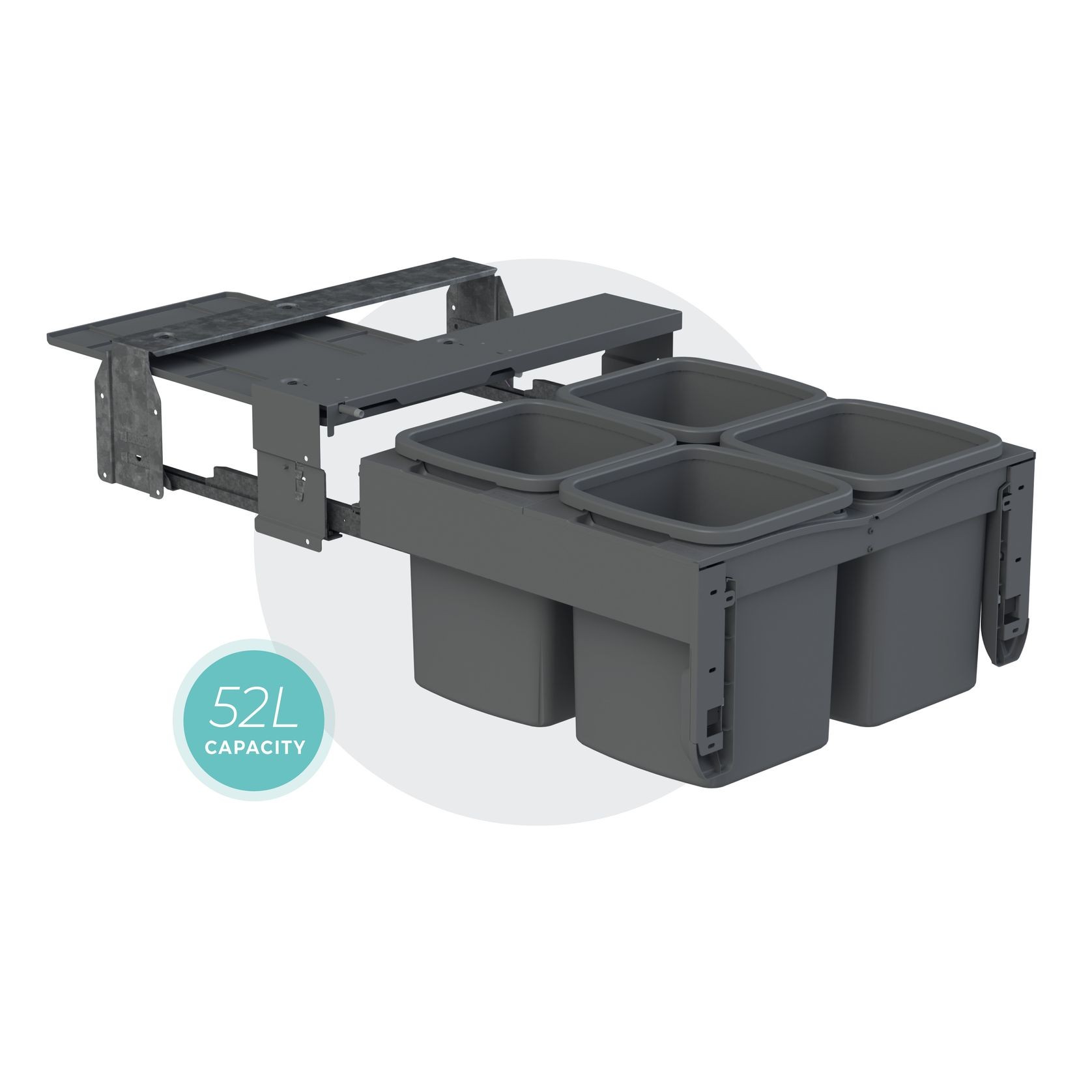 Concelo 4-in-1 Waste + Recycling Bin System - NEW gallery detail image