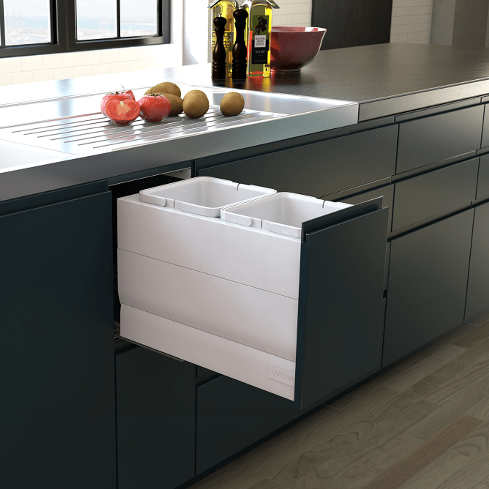 Tanova Designer Series Kitchen Waste Bins gallery detail image