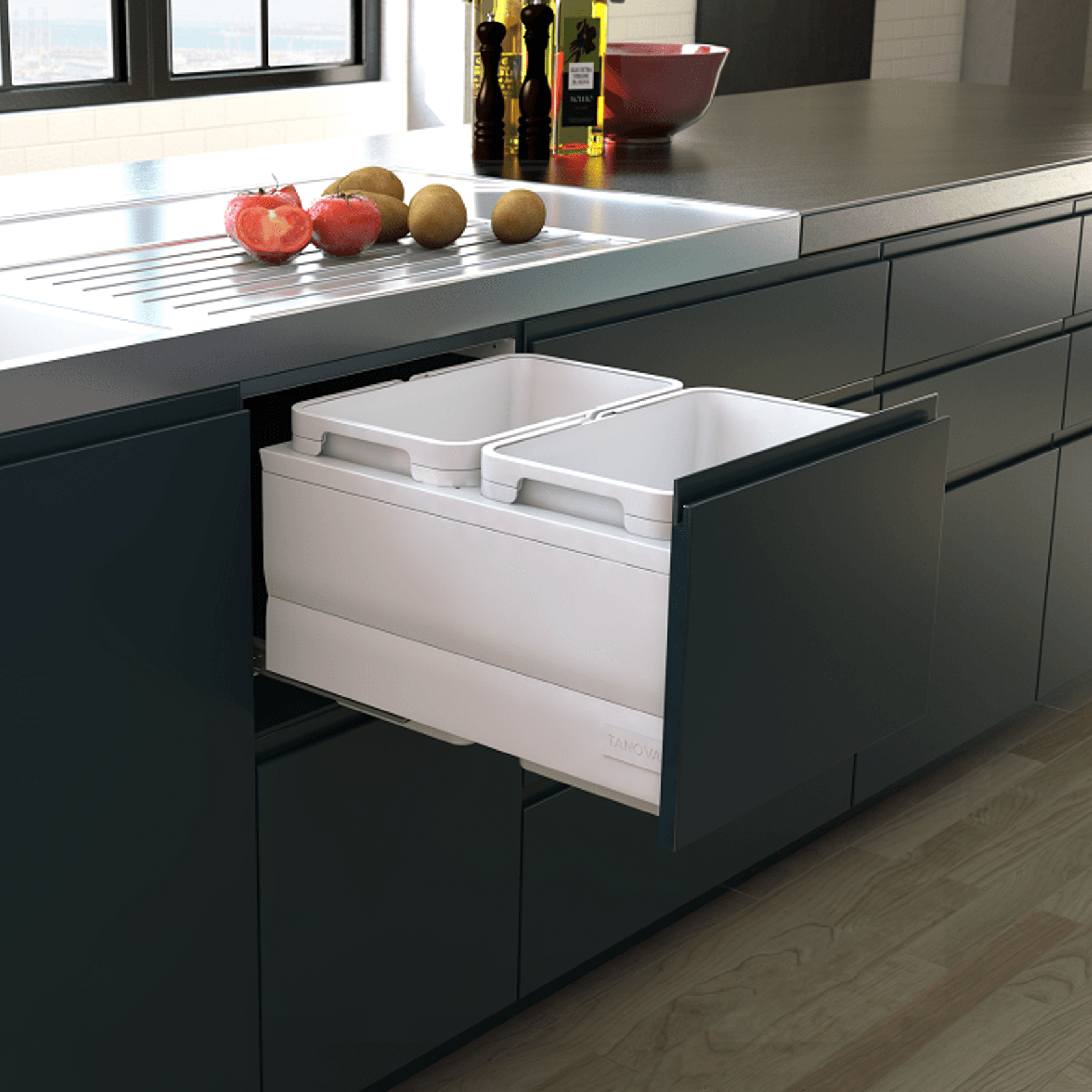 Tanova Designer Series Kitchen Waste Bins gallery detail image