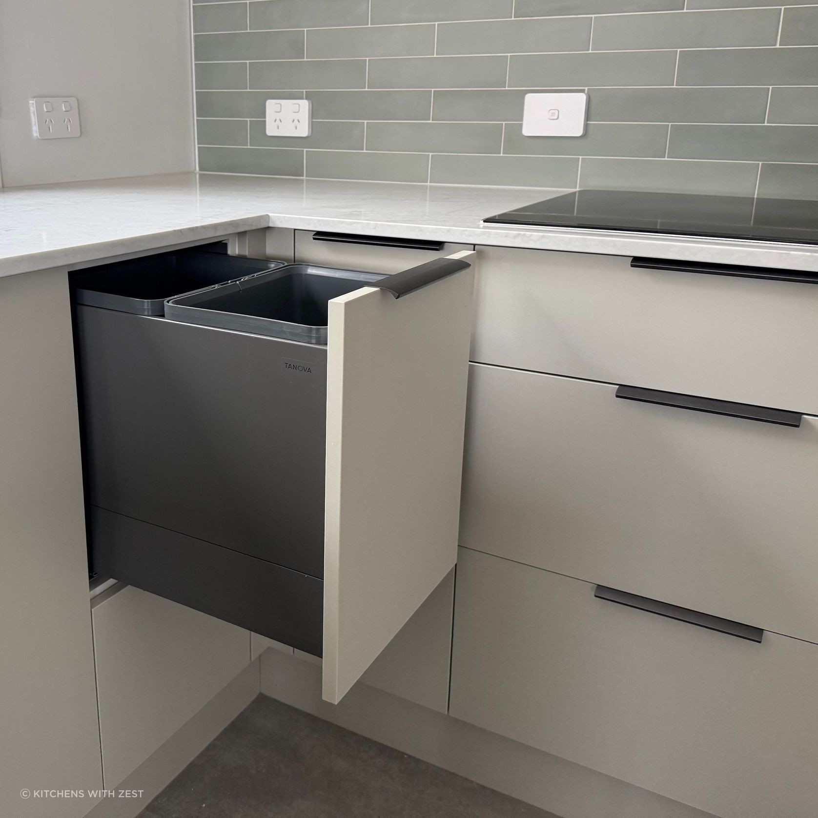 Tanova FLEX Kitchen Bin Solution For Slimline Drawers gallery detail image