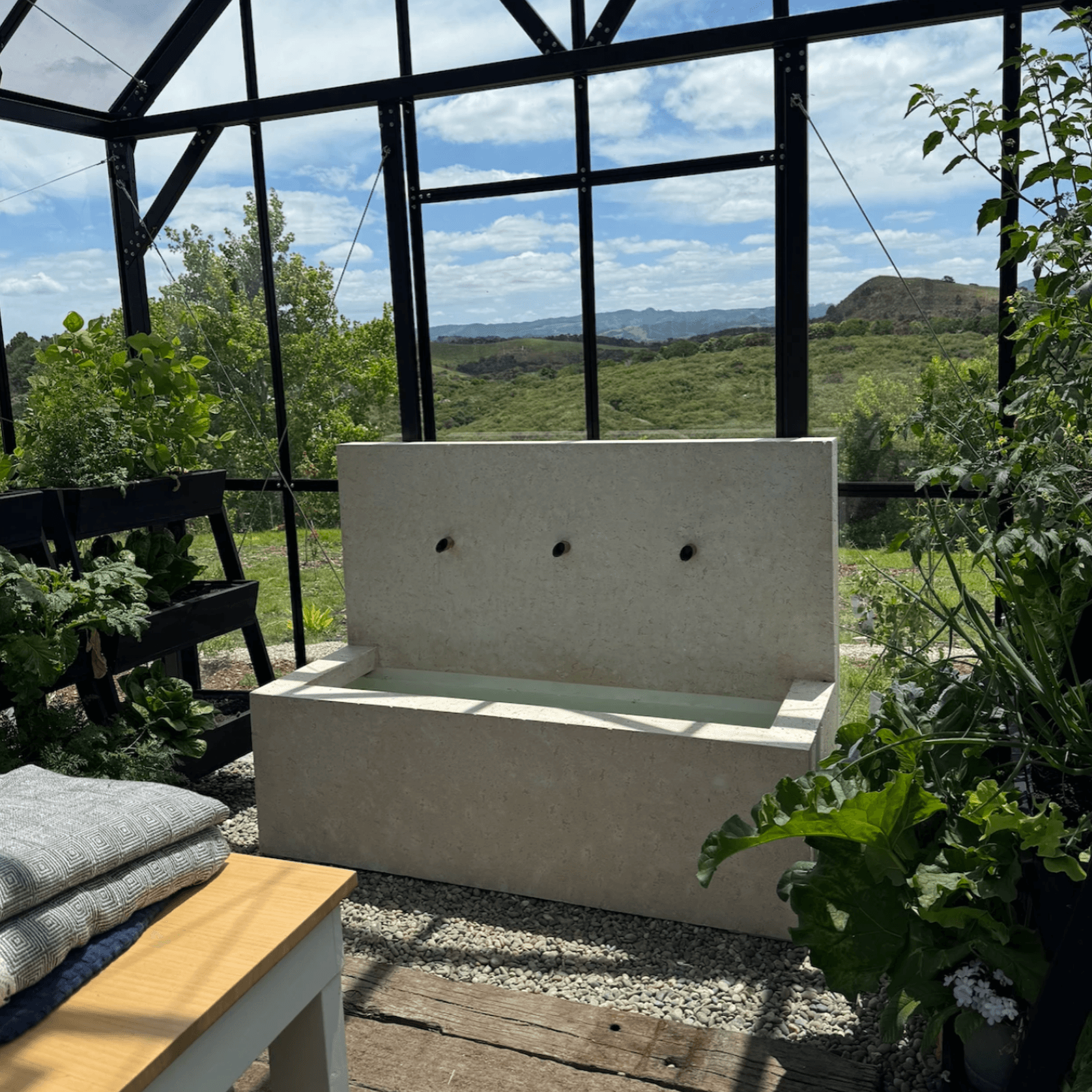 Weathered Zinc Three Spout Fountain gallery detail image