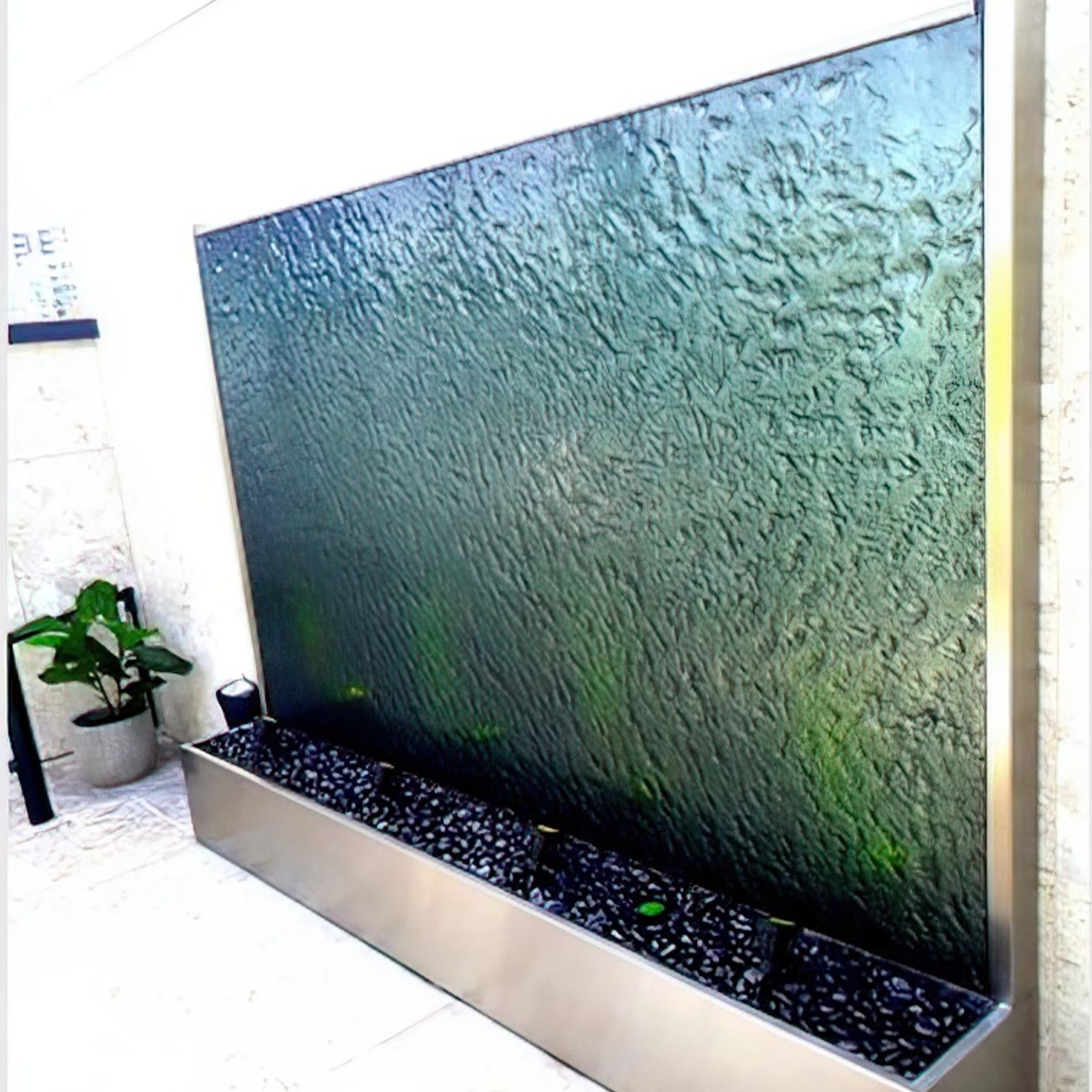 Framed Slumped Glass | Water Feature gallery detail image