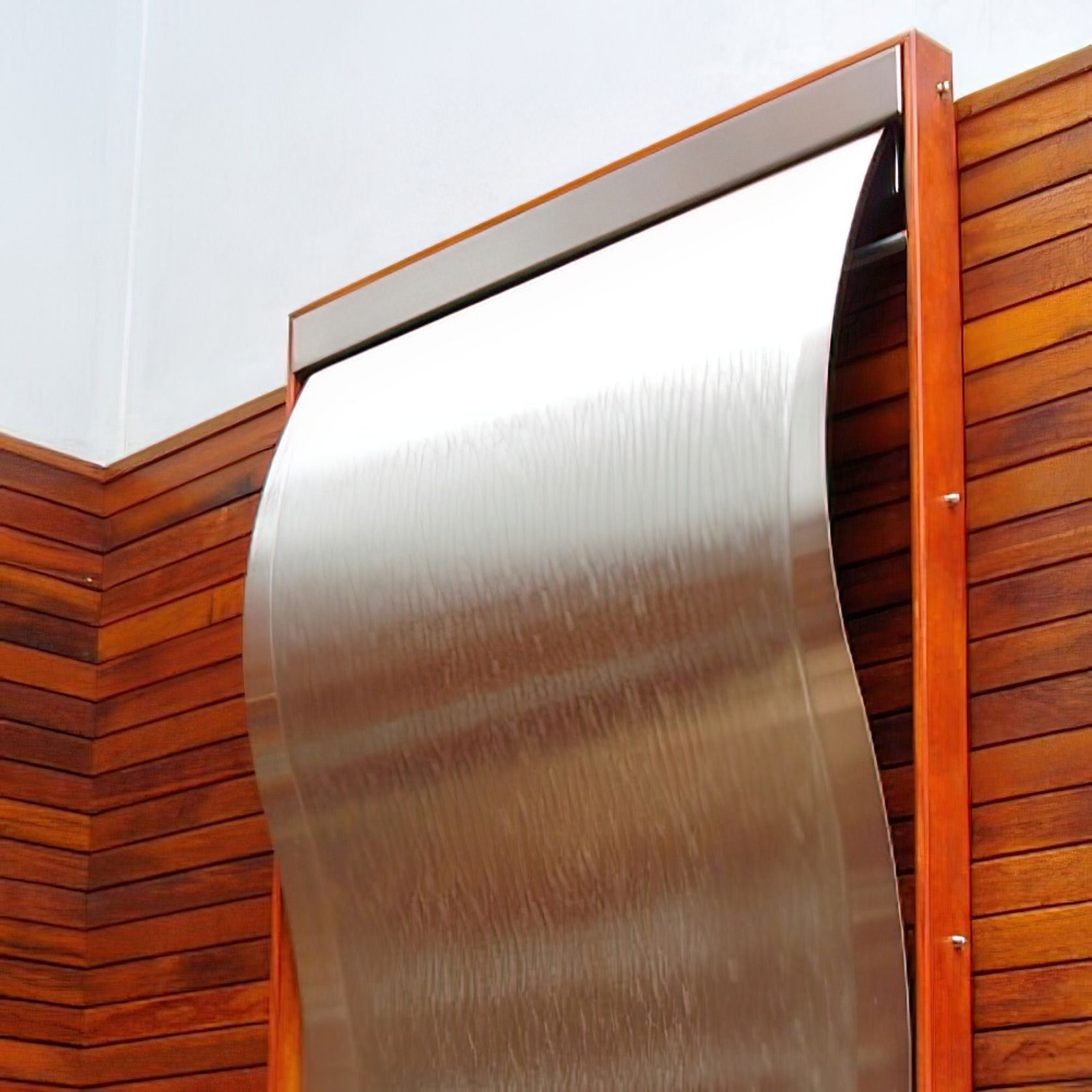 Wave 1 | Framed Stainless Steel Water Feature gallery detail image