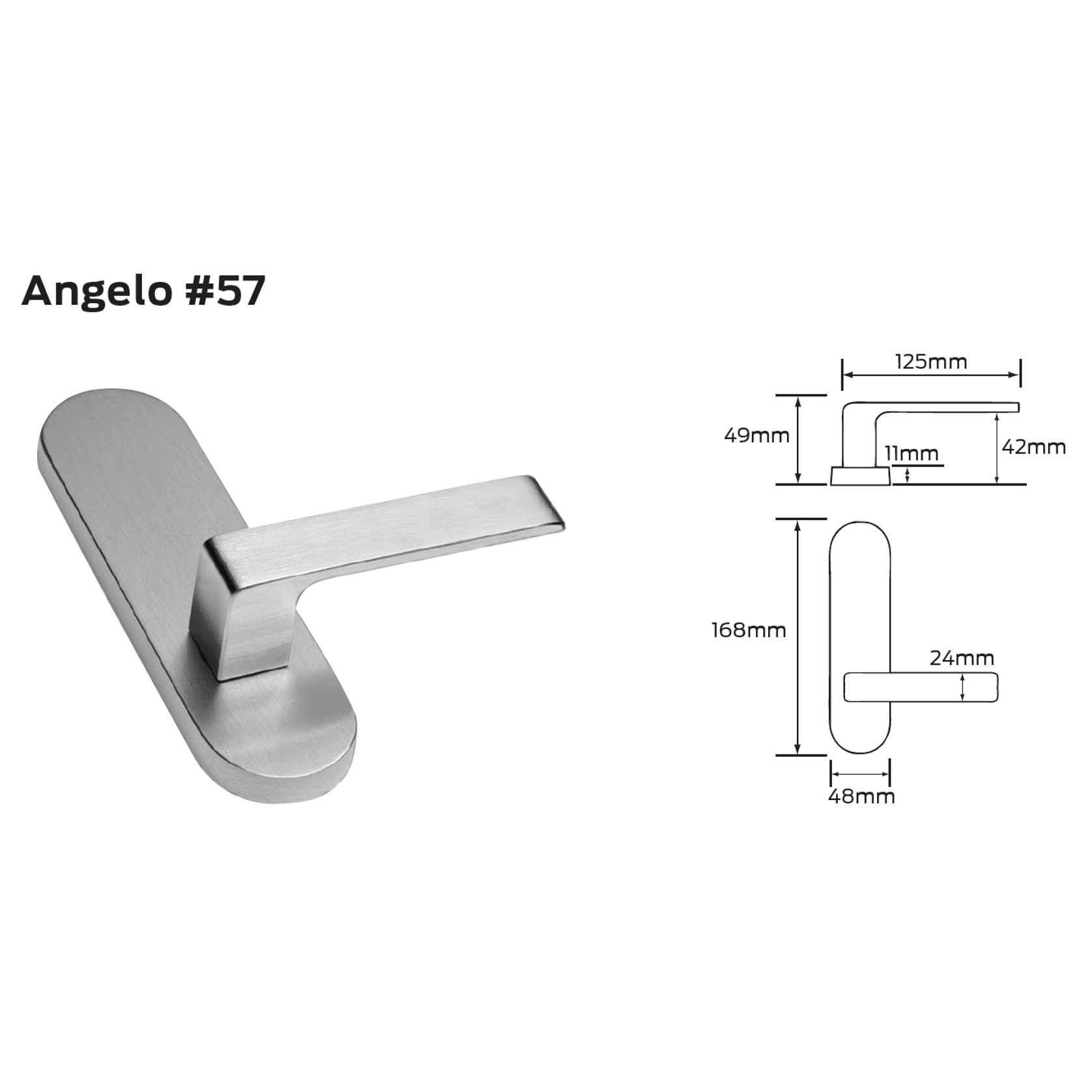 Legge 500 Series Angelo (57) Door Furniture gallery detail image