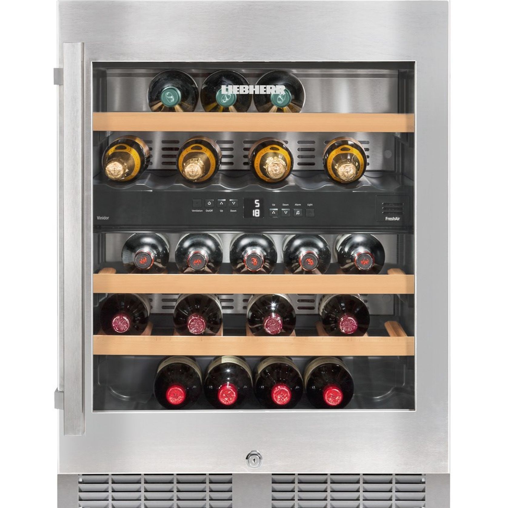 UWTes 1672 Vinidor | Dual Zone Underbench Wine Cabinet gallery detail image