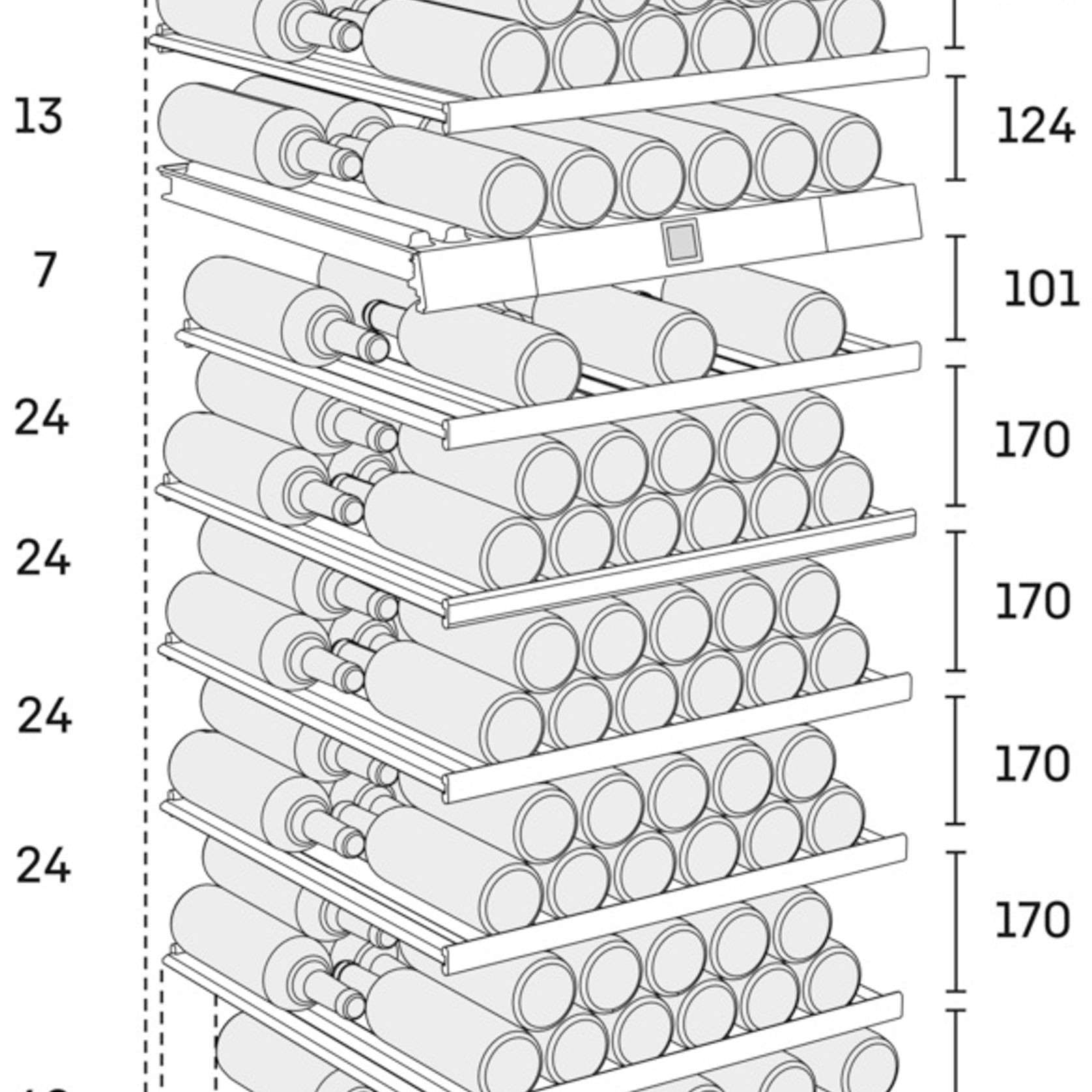 WTes 5972 Vinidor | Dual Zone Freestanding Wine Cellar gallery detail image