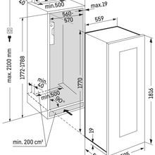 EWTgb 3583 Vinidor | Dual Zone Built-in Wine Cabinet gallery detail image