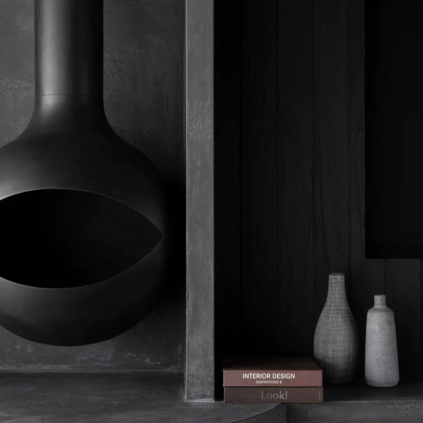 Zen Occhio Wood Burning Suspended Fireplace gallery detail image