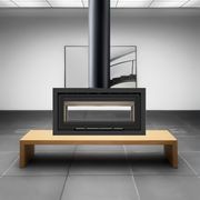 ADF Linea 100 Duo B Freestanding Fireplace gallery detail image