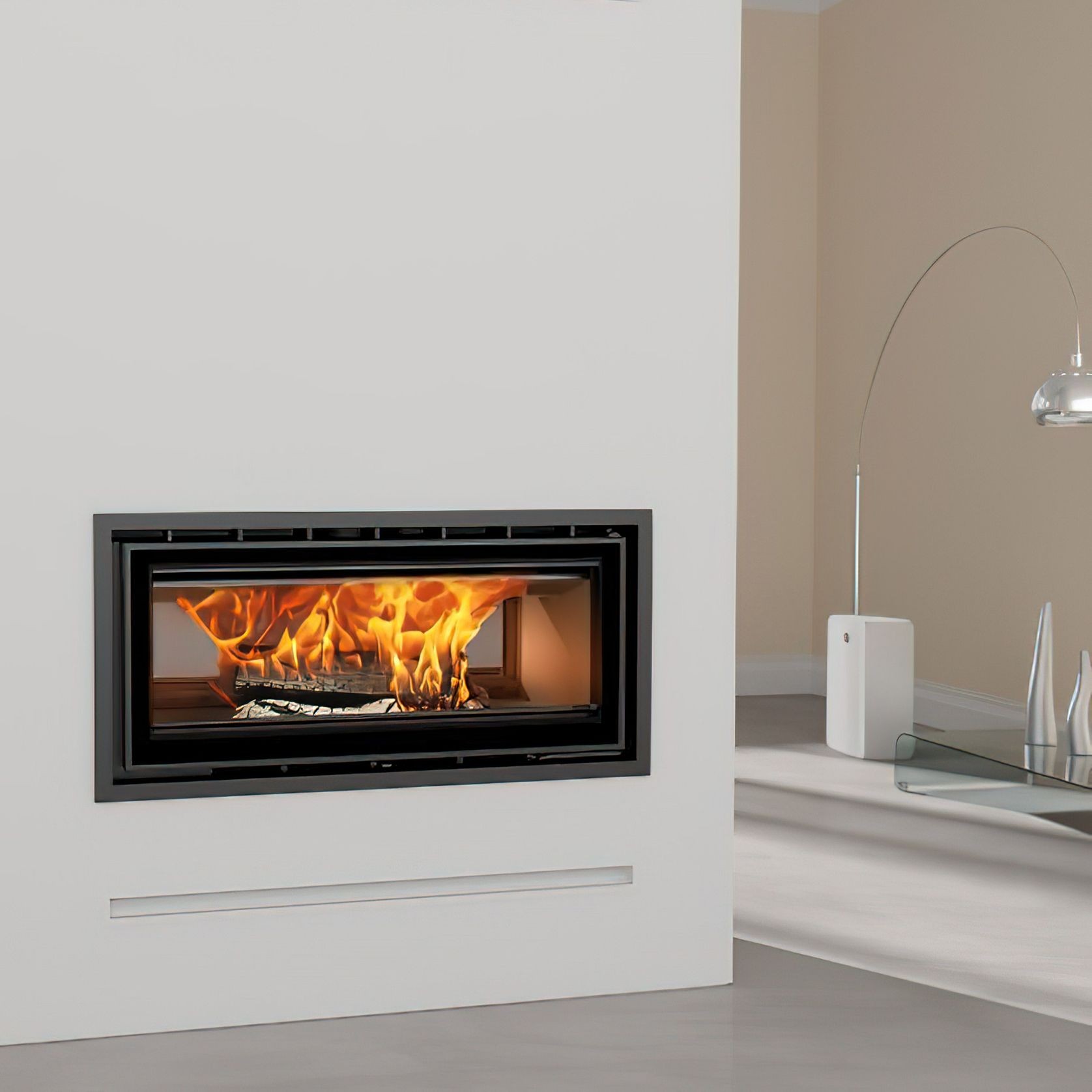 ADF Linea 100 Duo Insert Fireplace gallery detail image