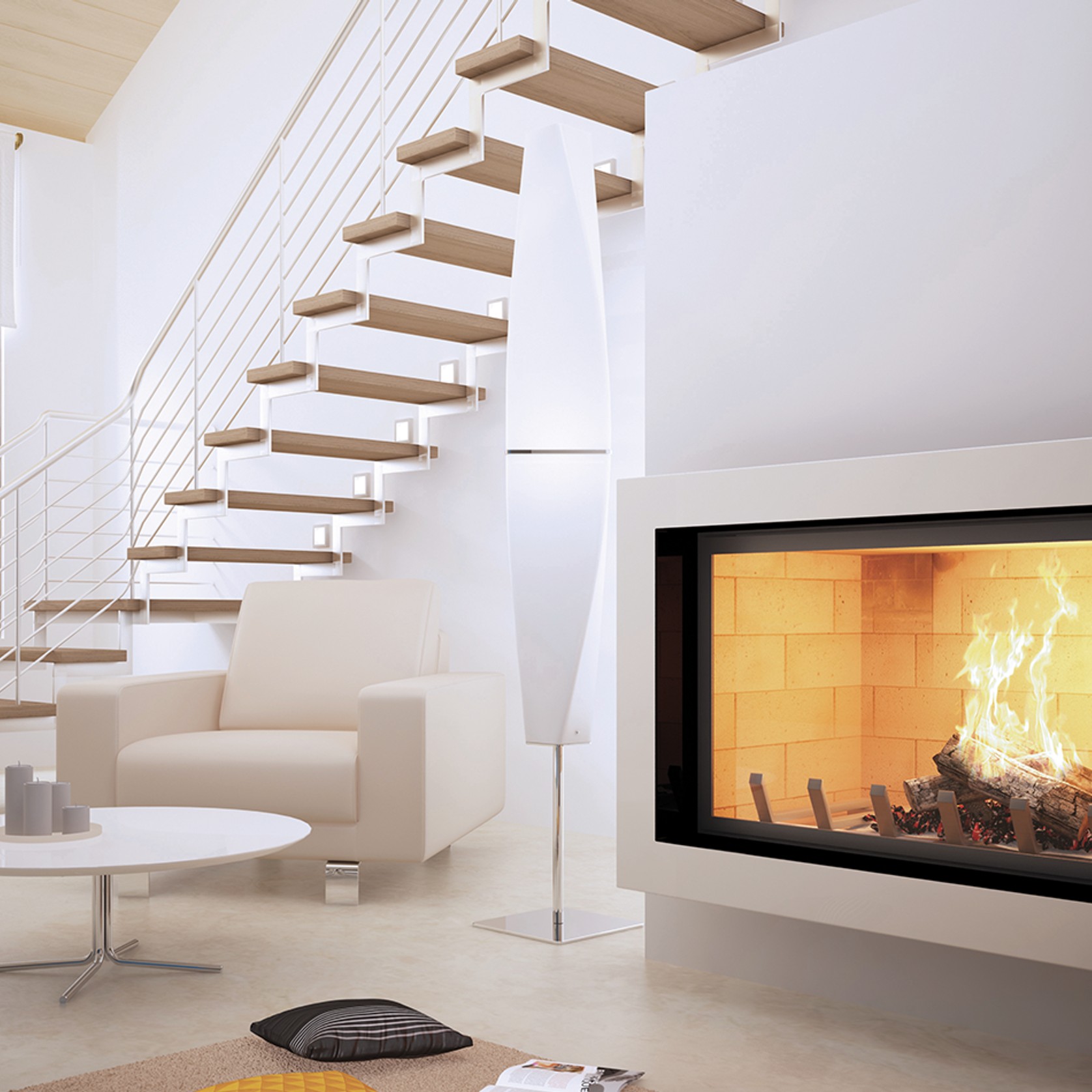 Axis H1400 - Contemporary Inbuilt Fireplace gallery detail image