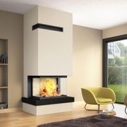 Axis H1200 3V 3 Sided Wood Fireplace gallery detail image
