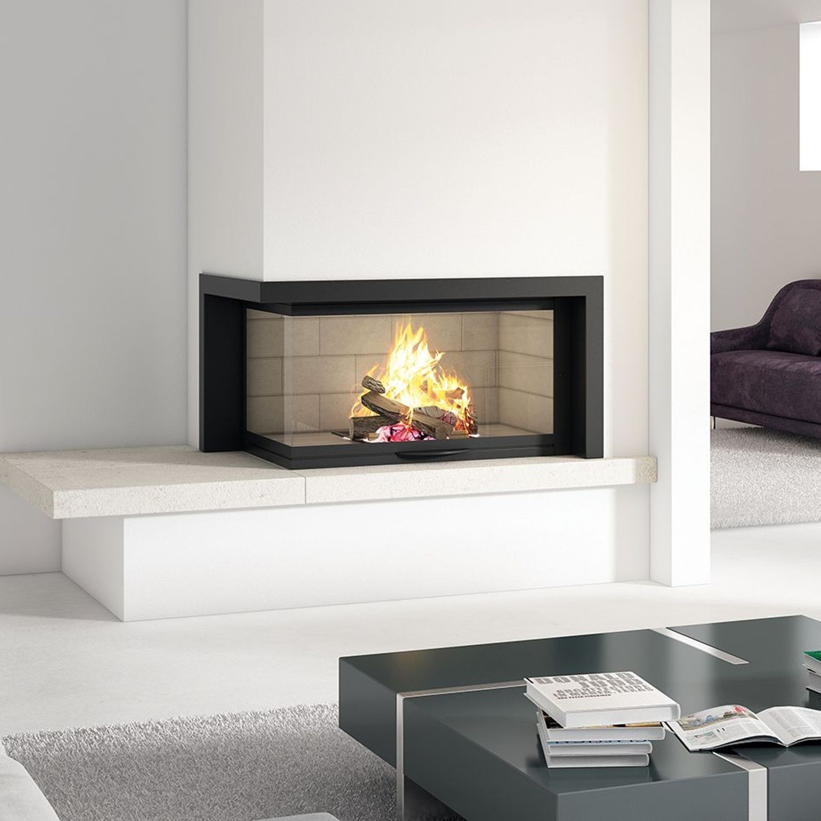 Axis H1200 VLG - Two Sided Fireplace gallery detail image