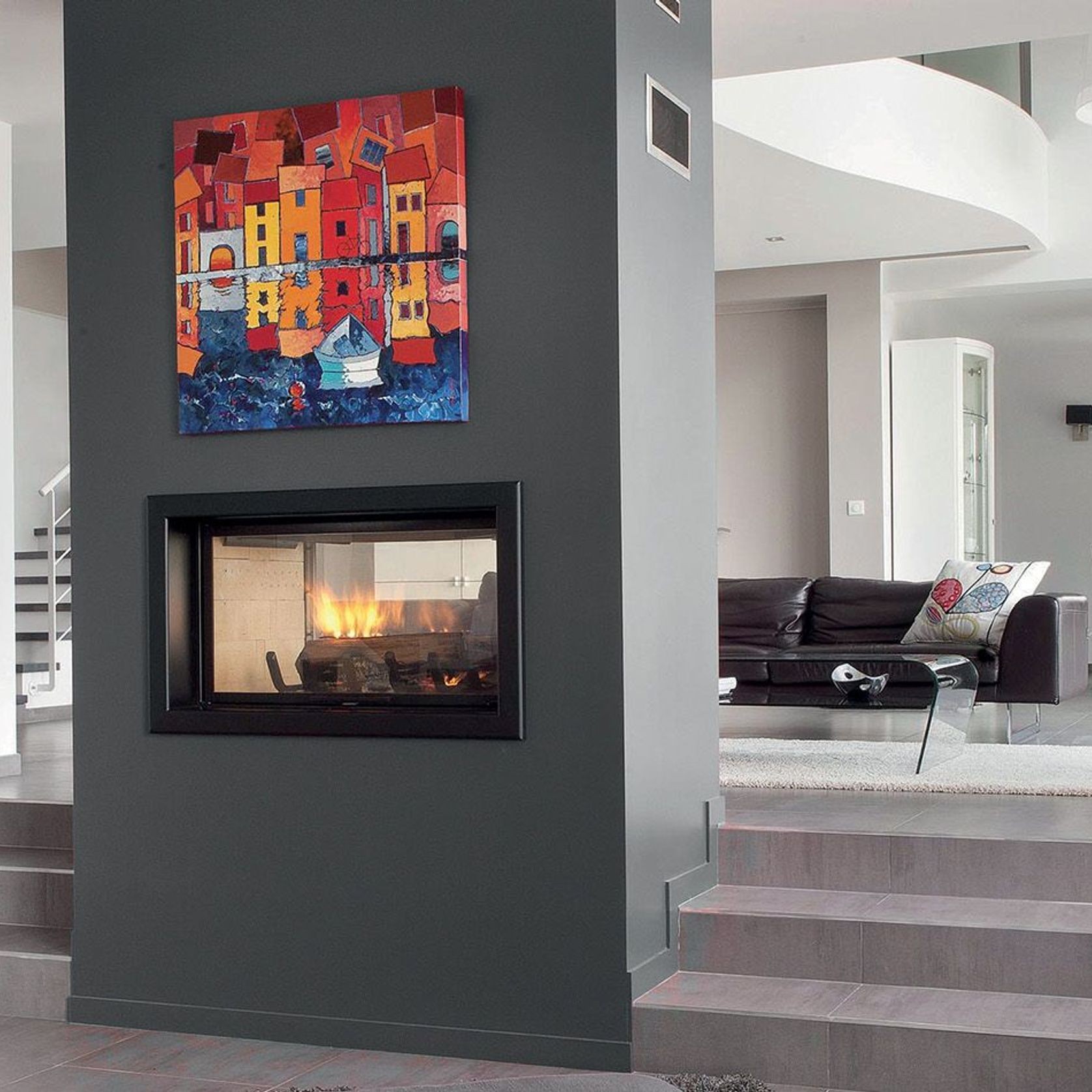 Axis H1600DS - Double Sided Fireplace gallery detail image