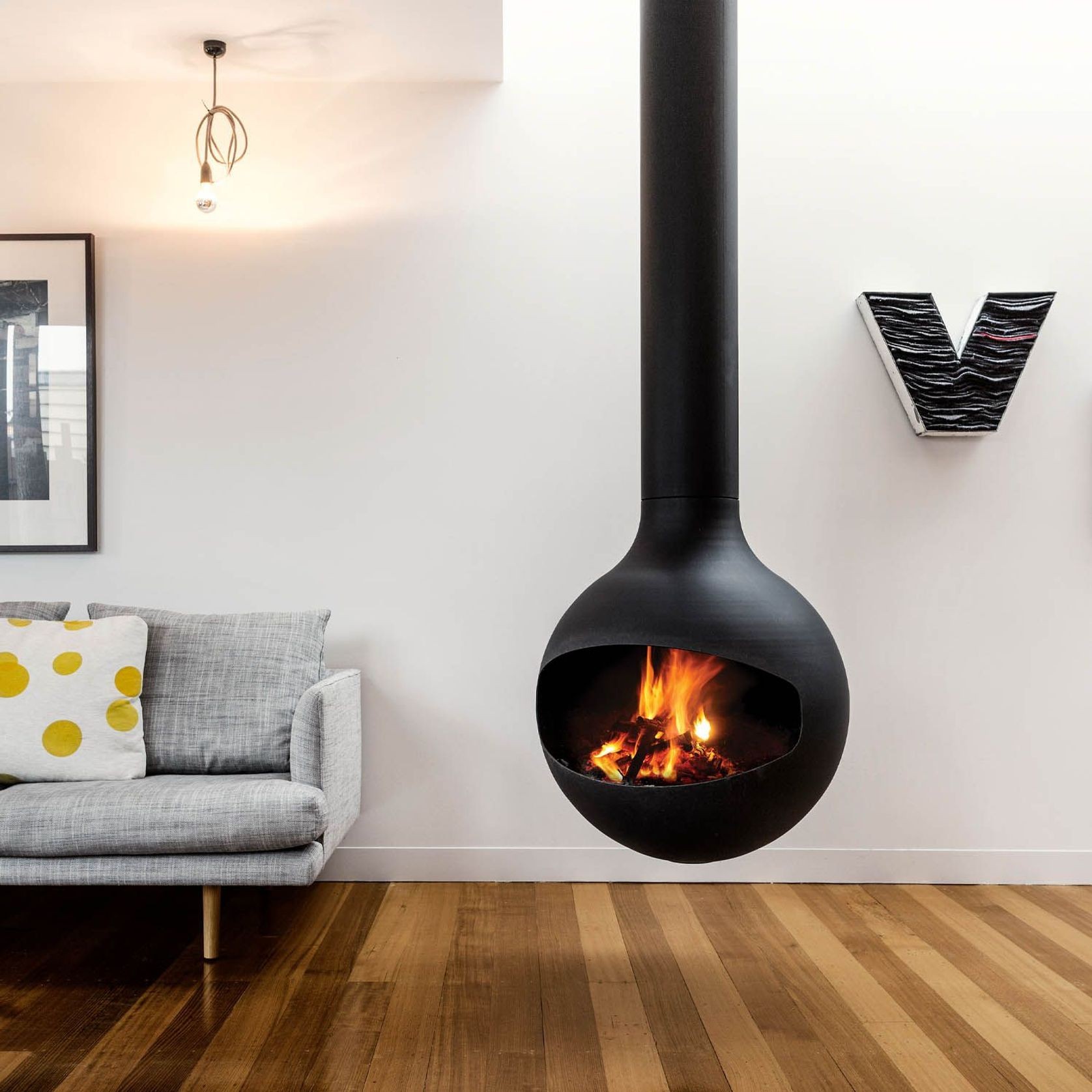 Bathyscafocus - Suspended Fireplace gallery detail image