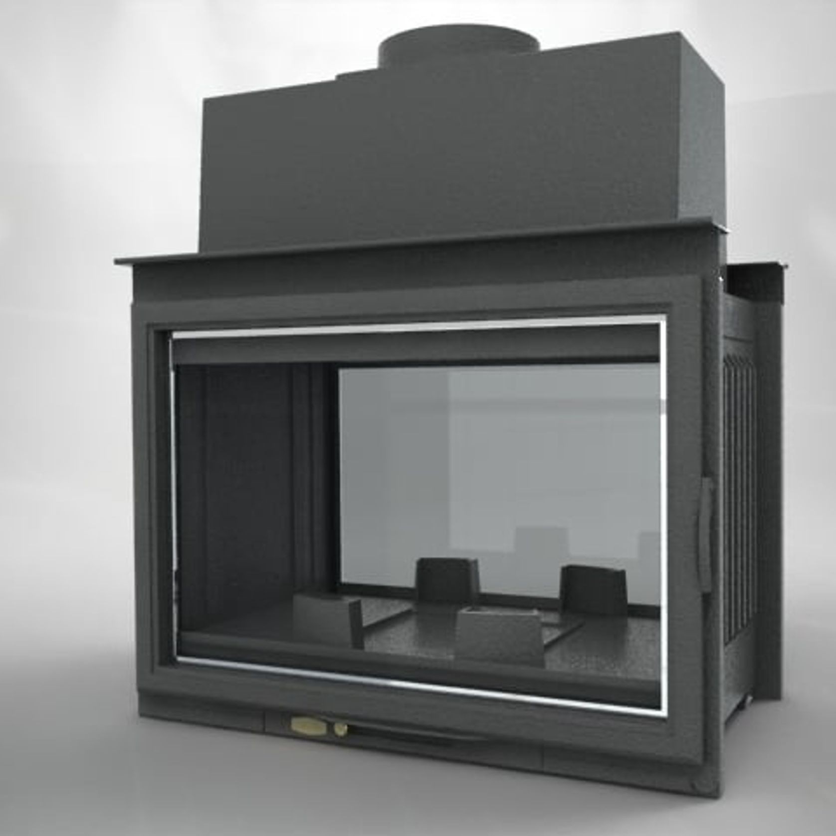 Cheminee Chazelles CDF800L Radiant Wood Fireplace gallery detail image