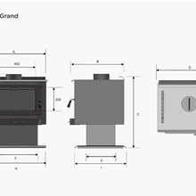 Kemlan Tempo Grand Rural Wood Fireplace gallery detail image