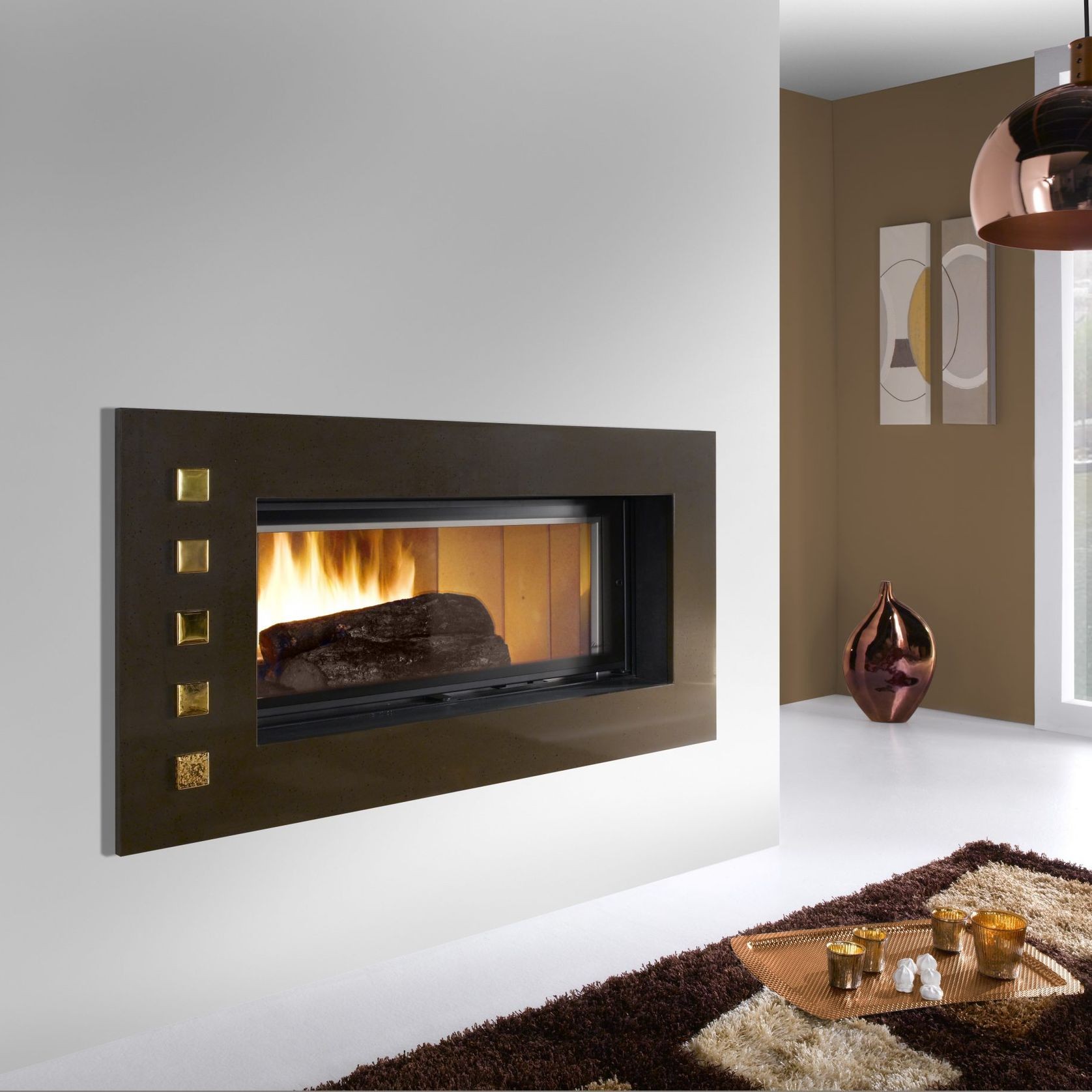 Cheminee Chazelles Designer D1350 Wood Fireplace gallery detail image