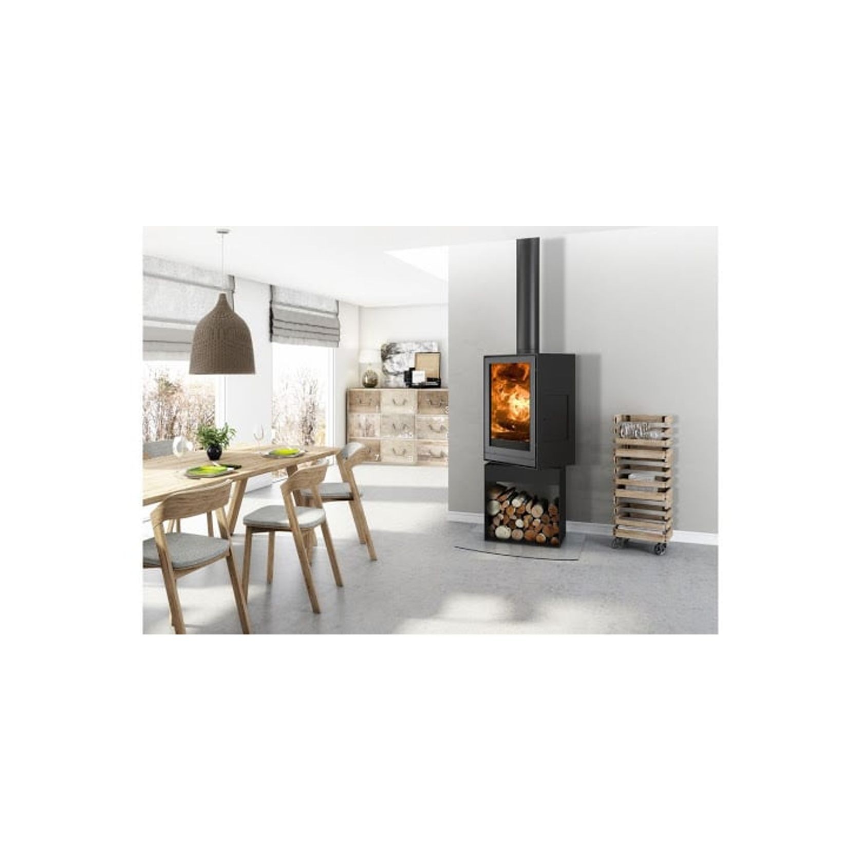 Cheminee Chazelles TQH43 Wood Burning Fireplace gallery detail image