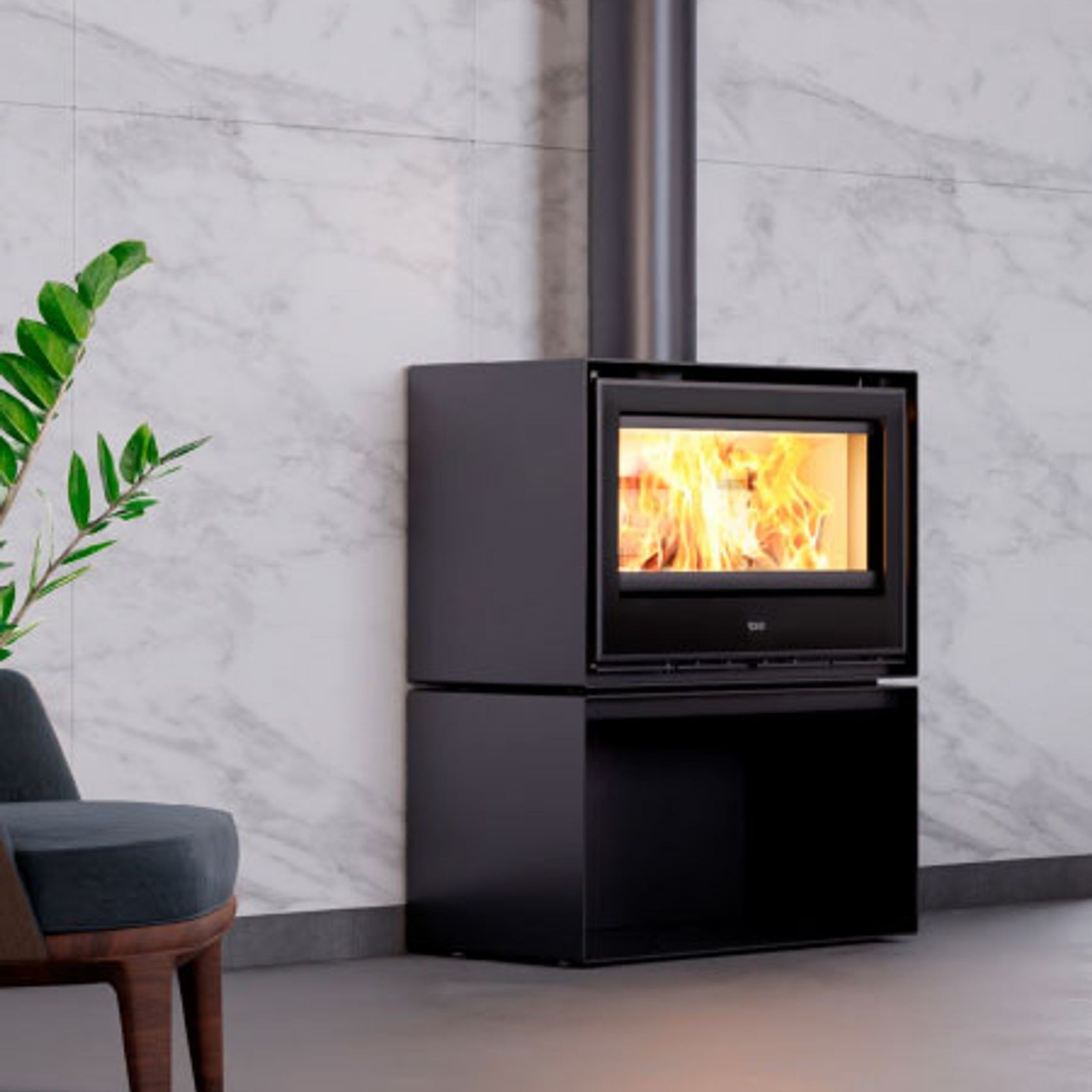 ADF Clare 80S Freestanding Wood Fireplace gallery detail image