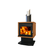 Ethos Genesis Freestanding Wood Fireplace gallery detail image