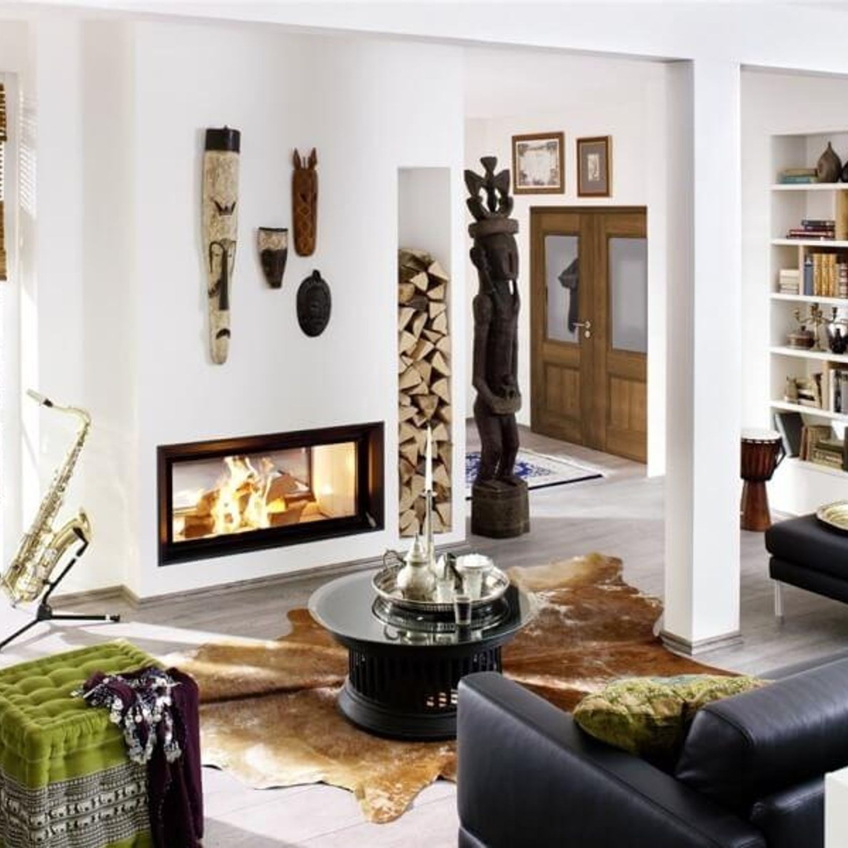 Euro Brunner Tunnel 101/45 Wood Fireplace gallery detail image