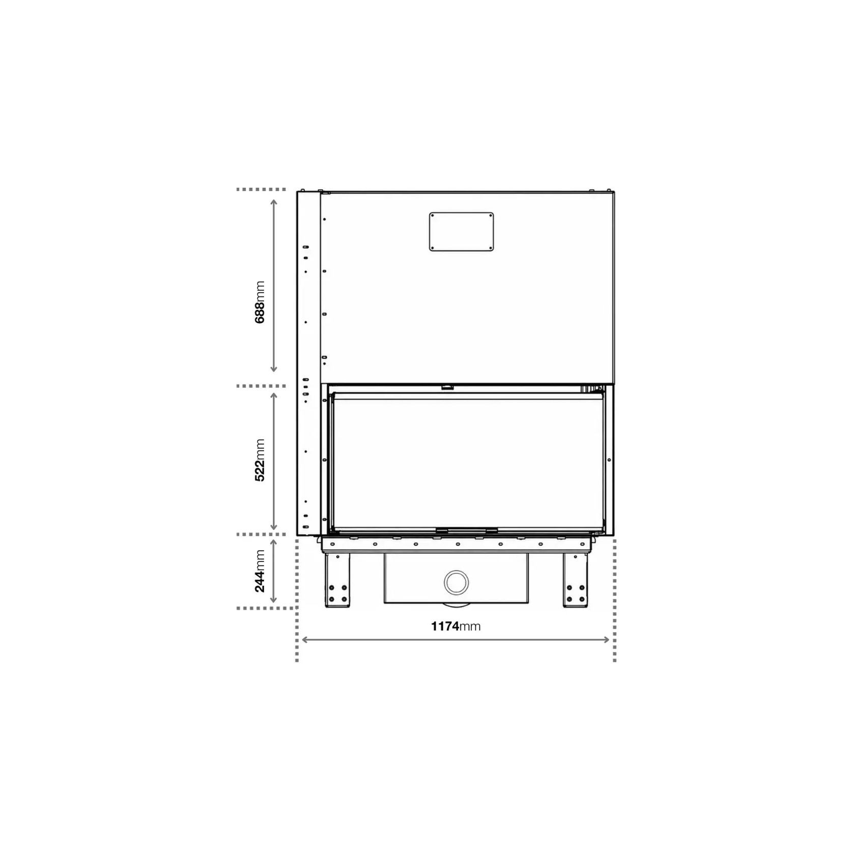 Axis FAS120 VLD/G - Freestanding Fireplace gallery detail image