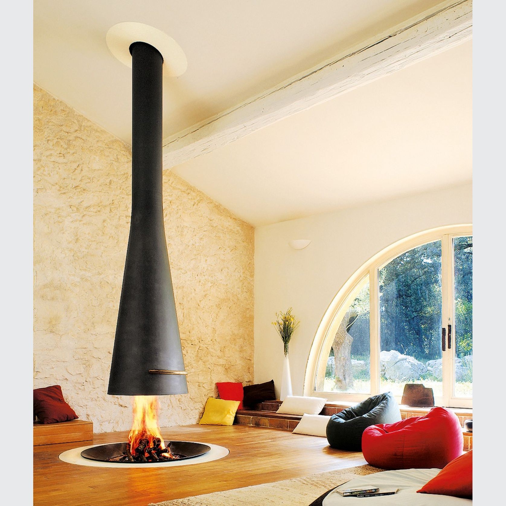 Focus Filiofocus - Suspended Fireplace gallery detail image