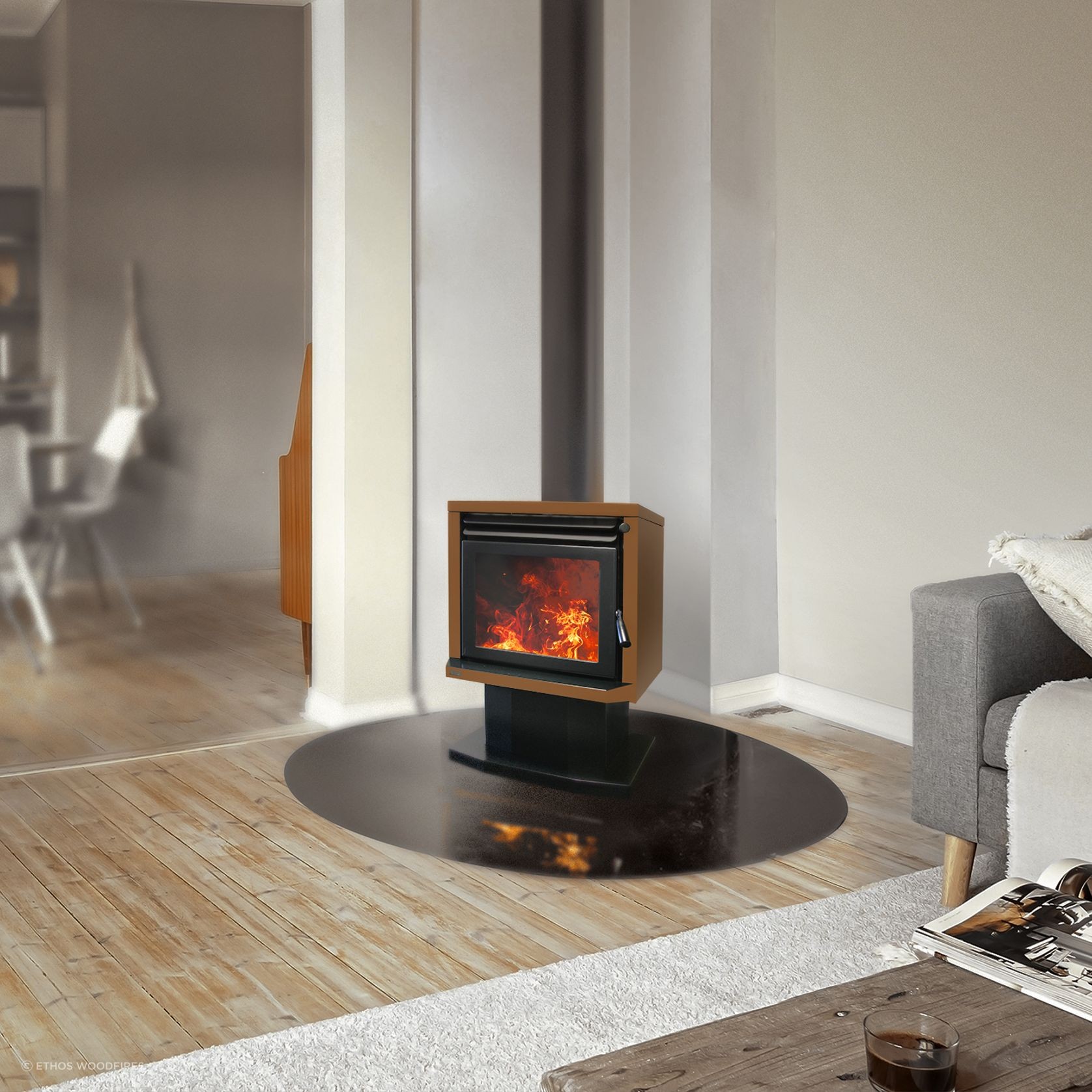 Aquos Freestanding Fire gallery detail image