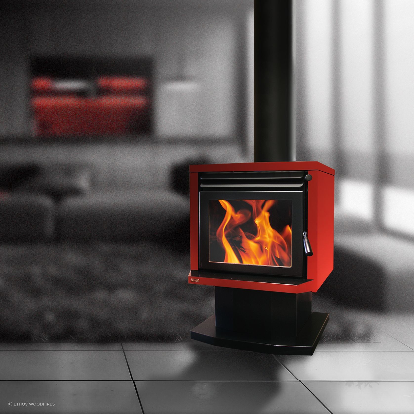 Genesis Freestanding Wood Fire gallery detail image