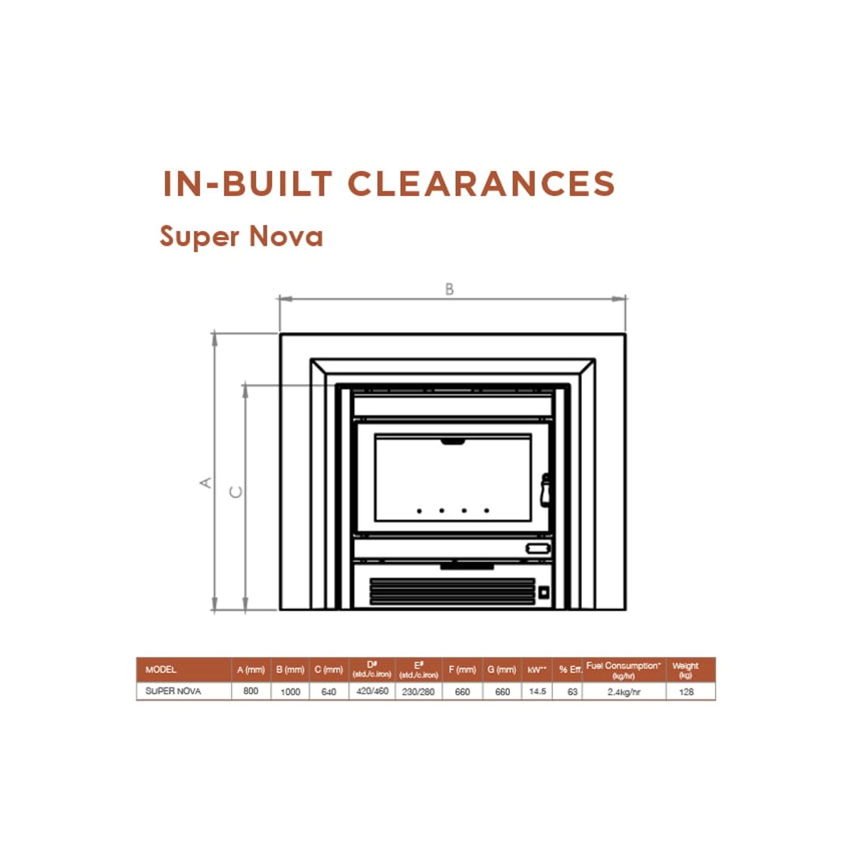 Kemlan Supa Nova Insert Wood Fireplace gallery detail image