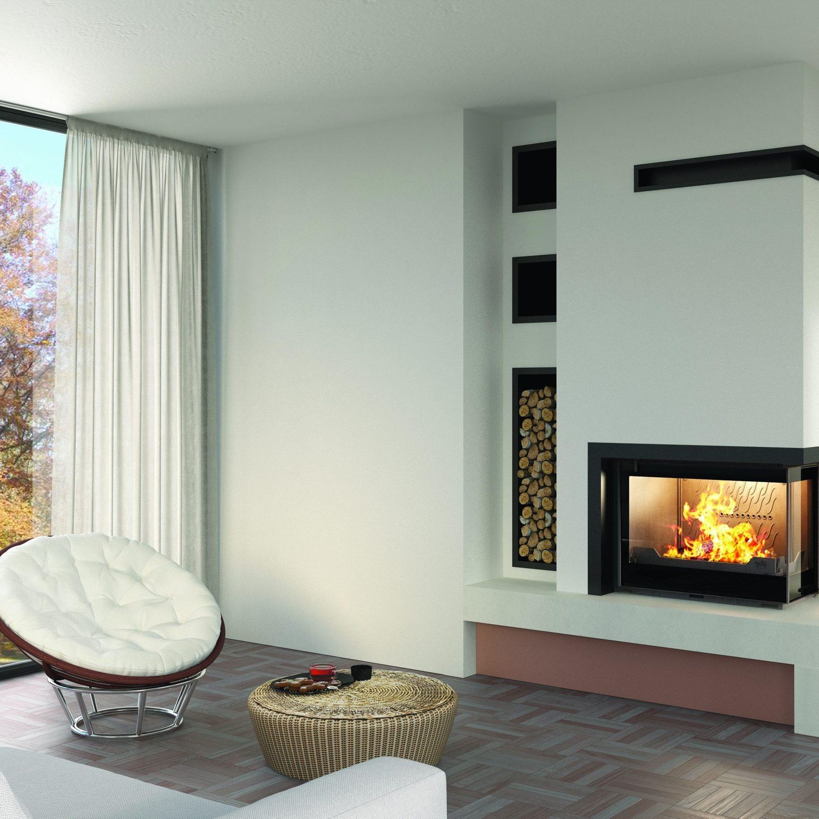 Seguin Europa 7 Right Hand Corner Cast Iron Fireplace gallery detail image