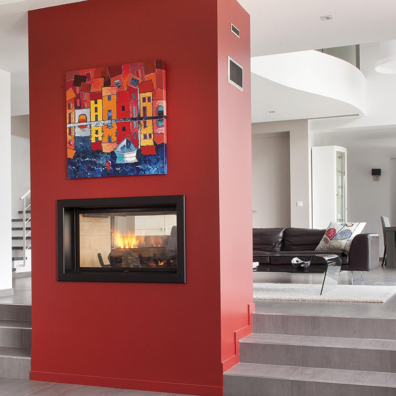 Axis H1200DS  - Double Sided Fireplace gallery detail image