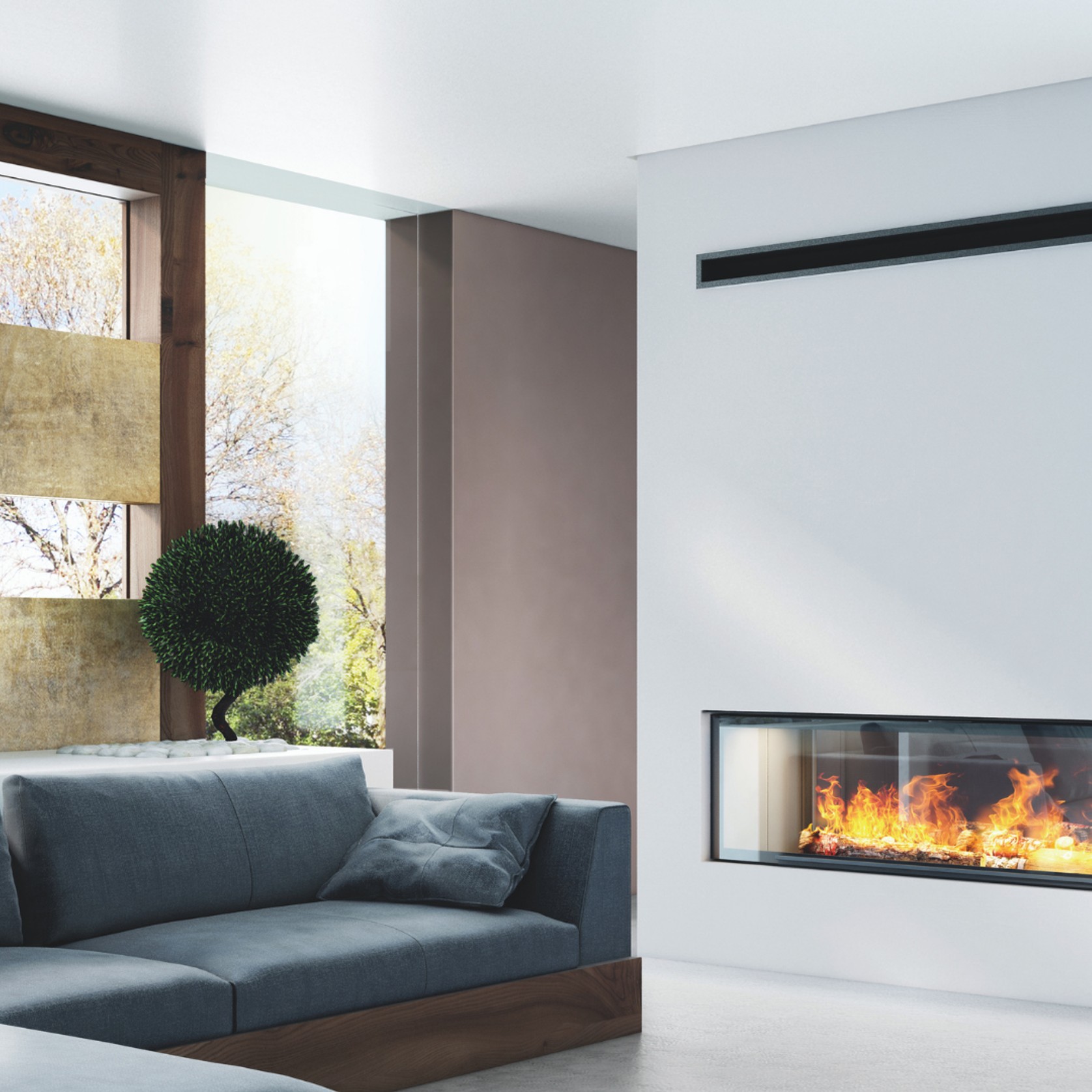 Axis H1600XXL DS - Double Sided Fireplace gallery detail image