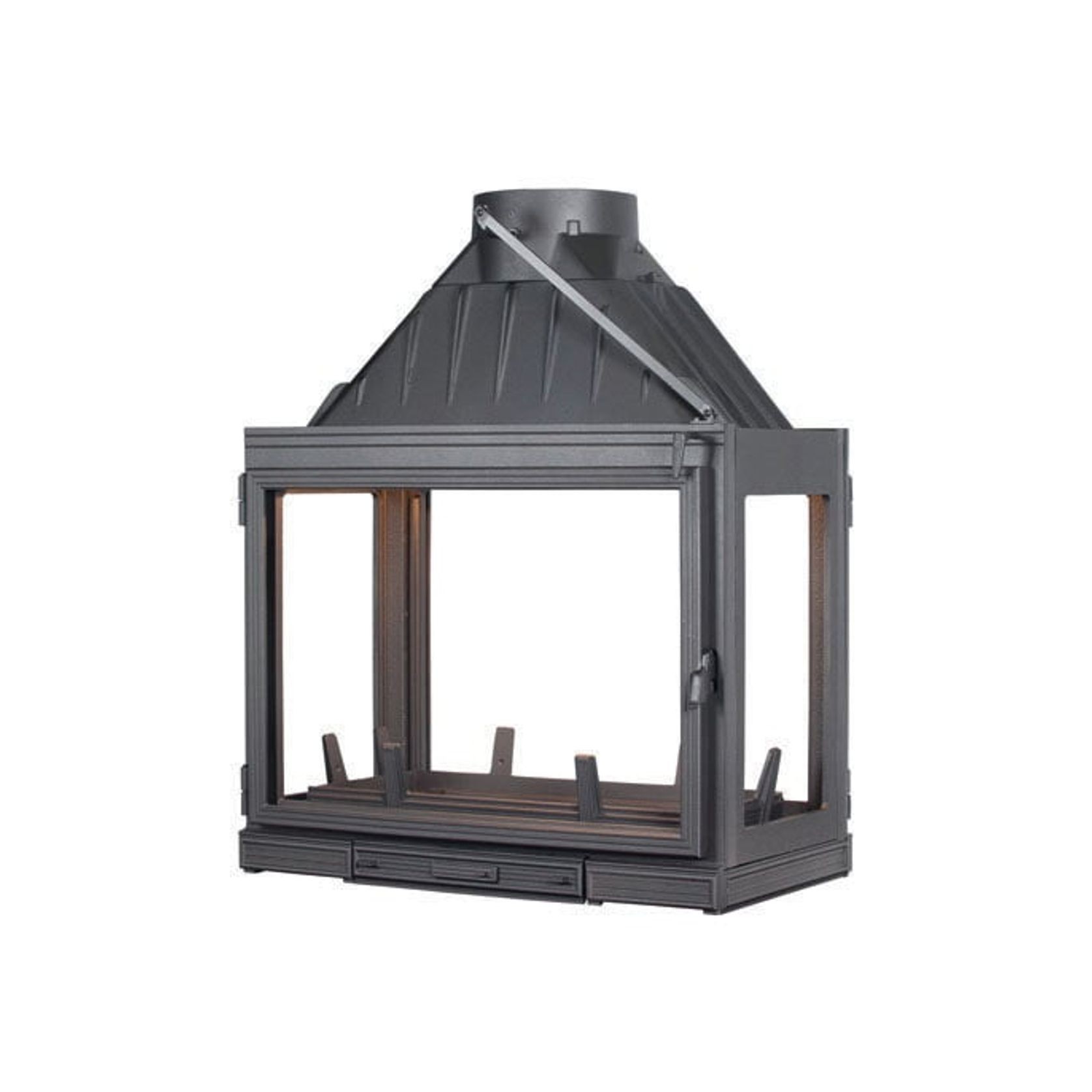 Seguin Multivision 8000 4 Sided Cast Iron Fireplace gallery detail image