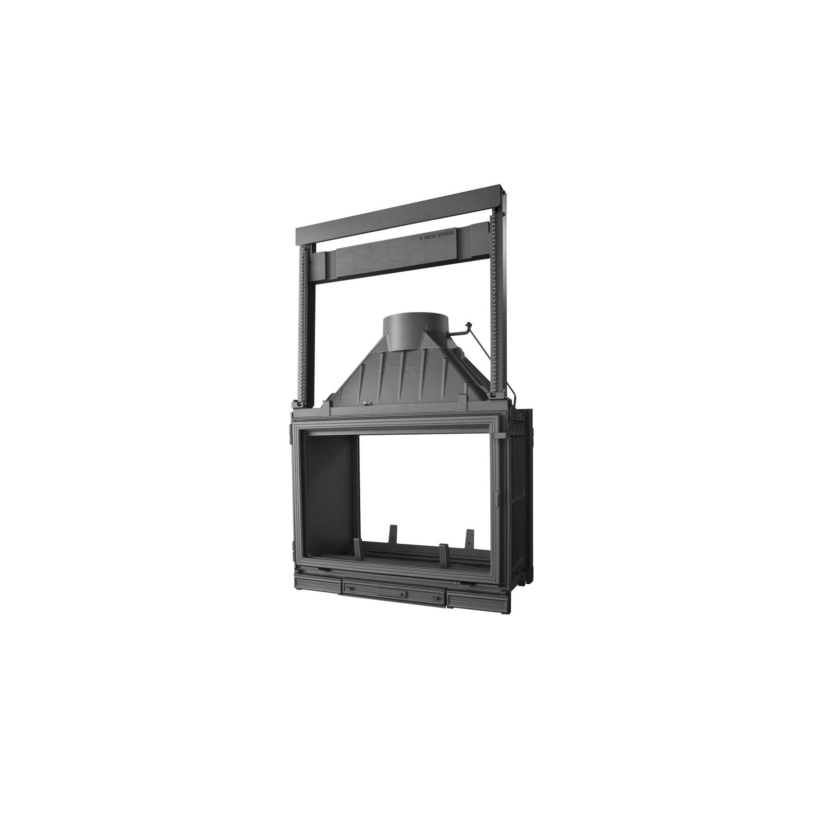 Seguin Multivision 8000 Double Sided Cast Iron Fireplace With Lift Door gallery detail image