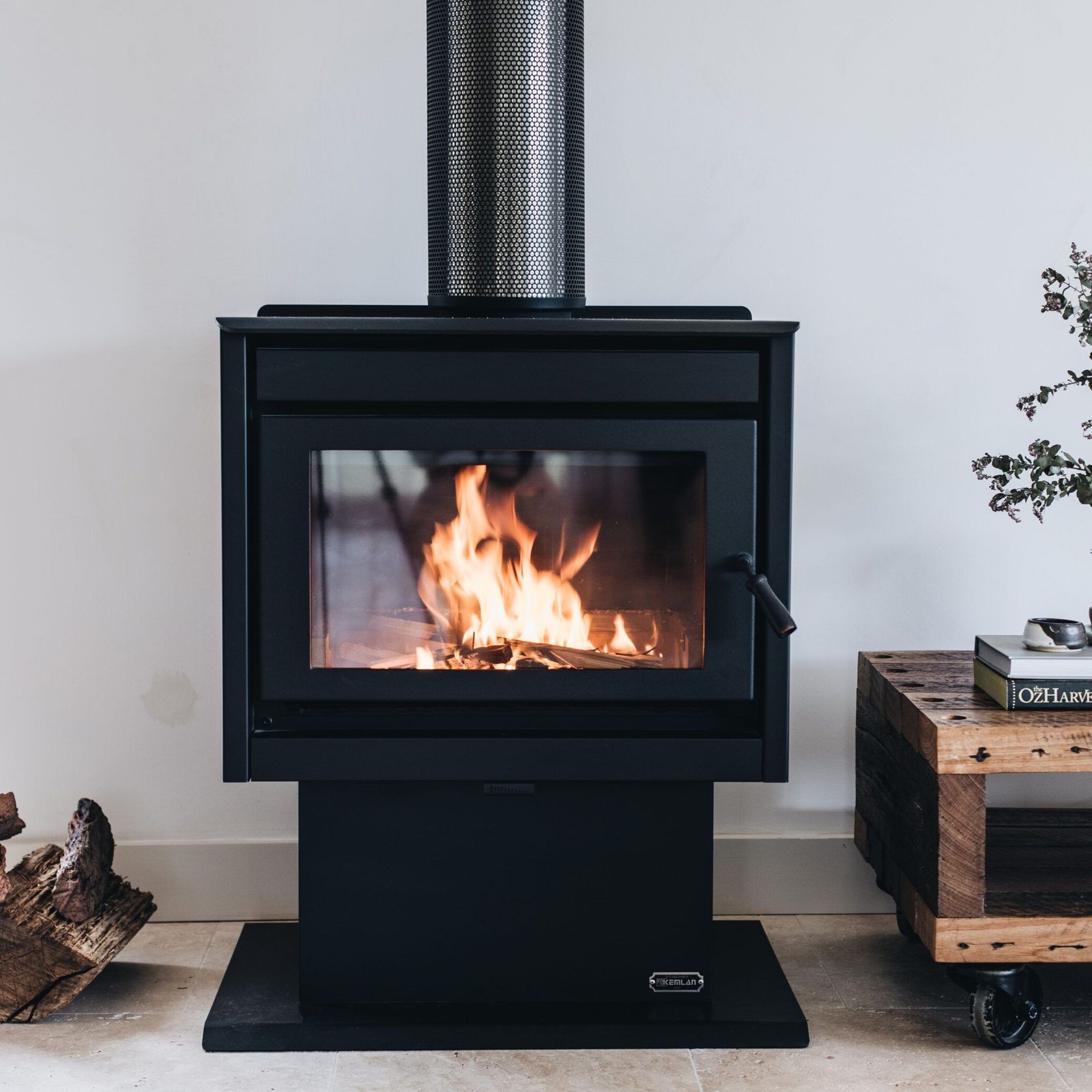 Kemlan Super Nova Freestanding Rural Wood Fireplace gallery detail image