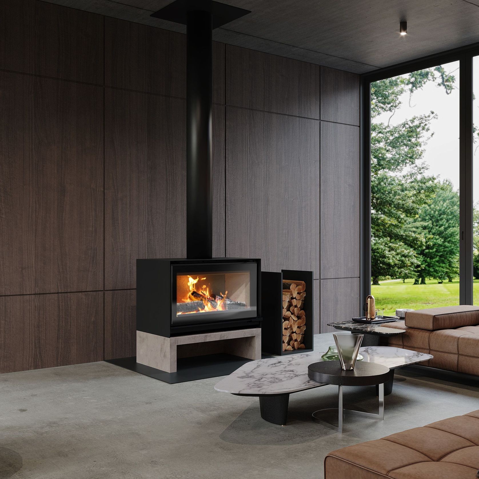 Escea TFS1000 Freestanding Wood Fireplace gallery detail image
