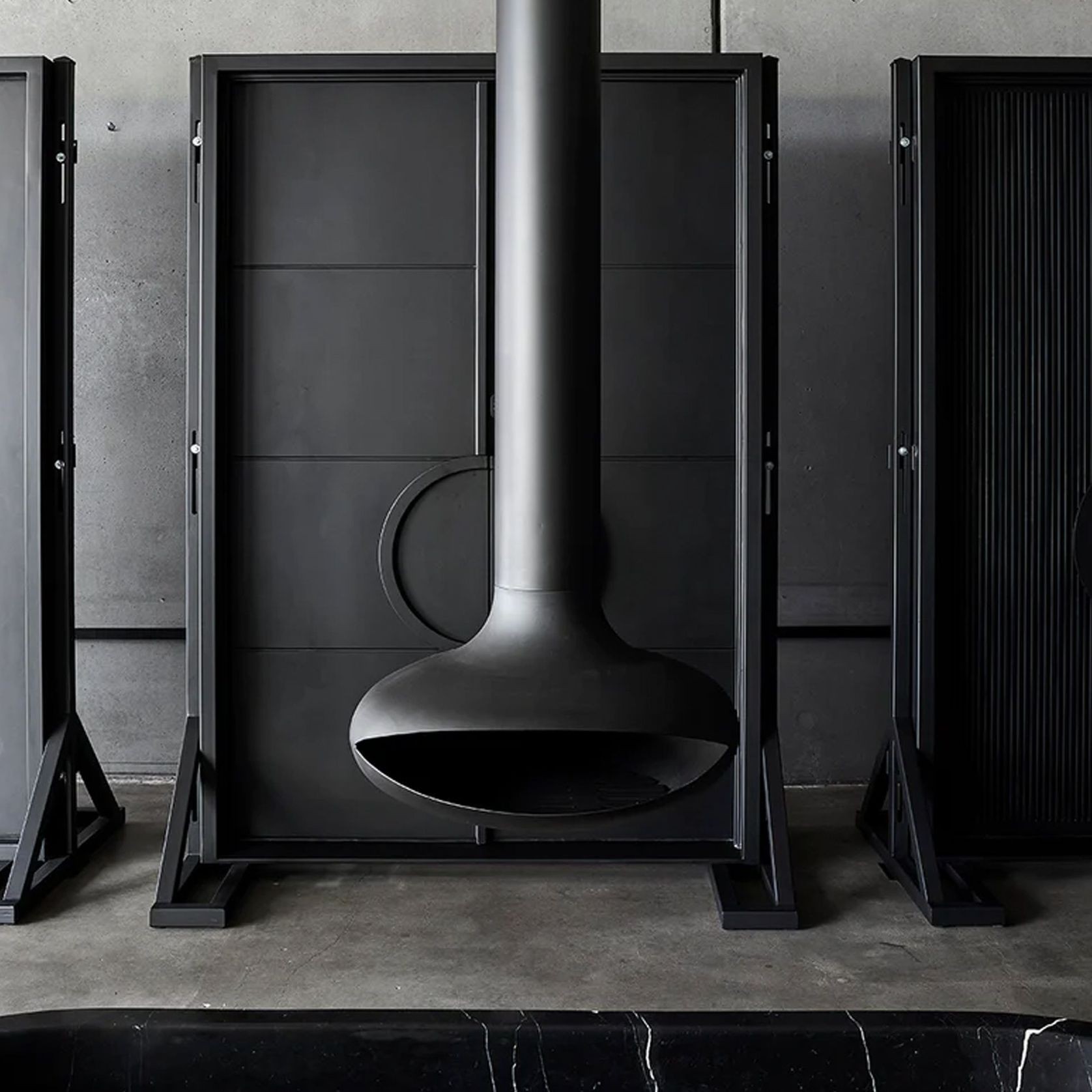 Zen Elegante Wood Burning Suspended Fireplace gallery detail image